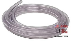 Unreinforced PVC Food Grade Clear Vinyl Tubing, 5/16-Inch ID x 7/16-Inch 10 Ft