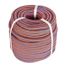 1/2″×100′ 12 Strand Braided Rope (Blue, Orange) Tensile Strength 8000 Pounds