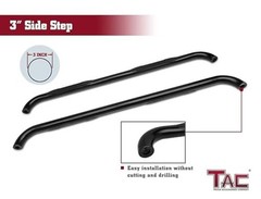 TAC Side Steps fit 2004-2008 Ford F150 Super Cab Pickup Truck 3″ Black Side