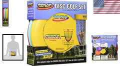 Ambidextrous Innova 3-Disc Golf Set for Beginners: Driver, Mid-Range, Putter