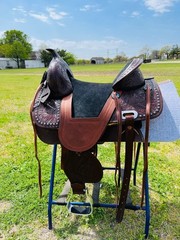 Trident Kids-Adults Western Pleasure Treeless Horse Saddle With beads 12″ to 18″