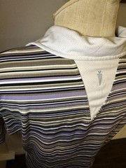 Kerrits Breeze Ice Fil Short Sleeve Shirt Stripped Women Size Large