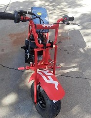 FRP GMB100 100cc Gas Mini Bike 4-Stroke Off-Road Trail Bike Red