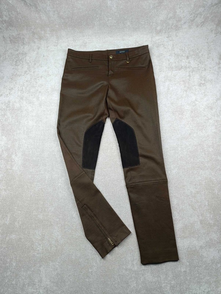 Gucci Brown Cotton Blend Gabardine Breeches