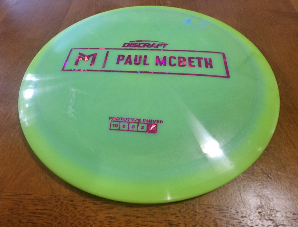 Discraft Paul McBeth Prototype Anax Green 175-176g 10/6/0/3