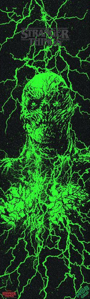Mob x Stranger Things Skateboard Grip Tape Vecna Glow in the Dark 10″ x 33″
