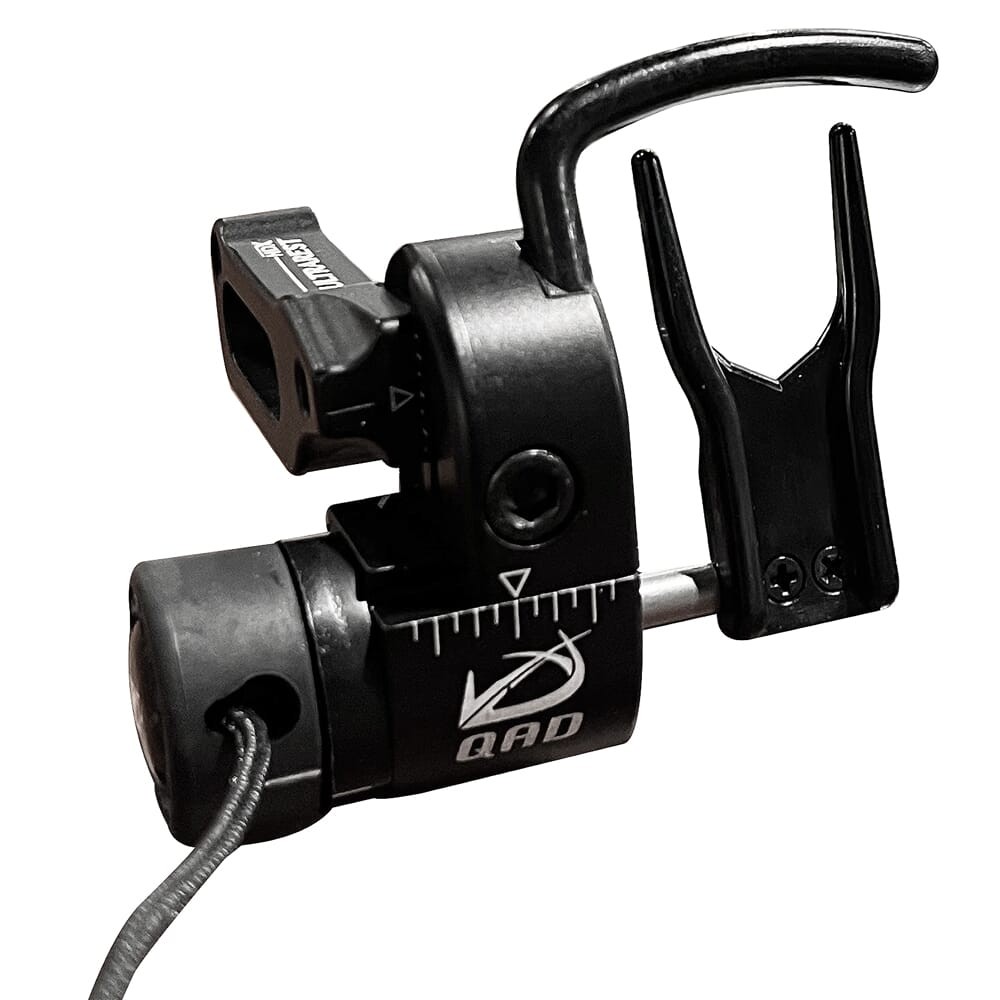 QAD UltraRest HDX RH Black Arrow Rest with VDT & Lock-Down (UHXBK-L)