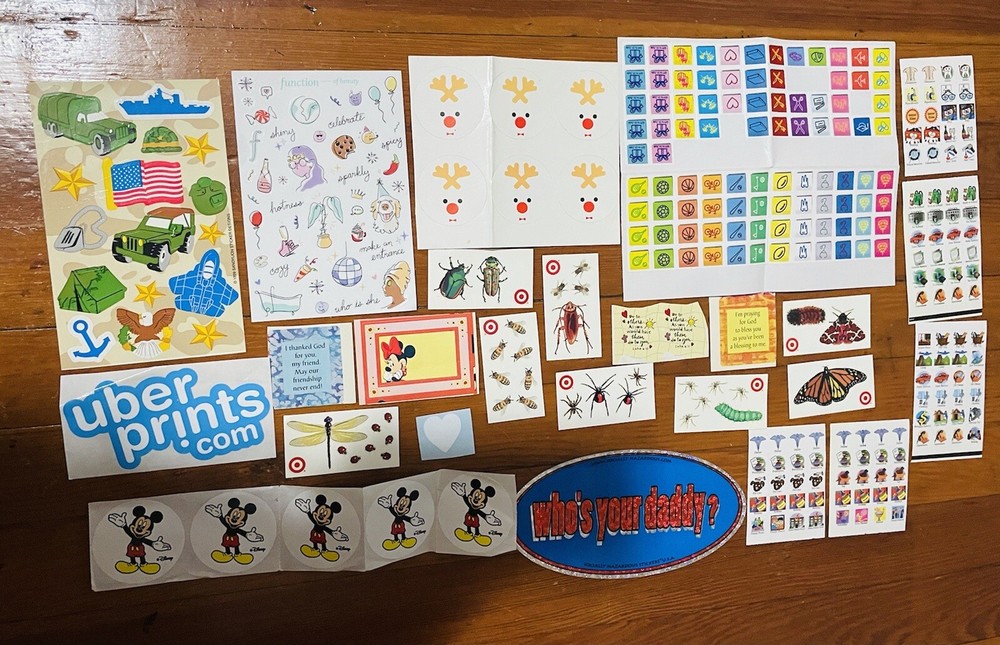 Over 200 Random Stickers Mixed Lot