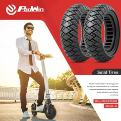 2 PCS 10×3.0 255×80 (80/65-6) Solid Tire,10 Inches Electric Scooter Wheels 10 x