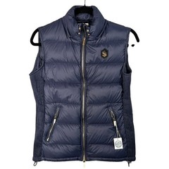 Samshield Chamonix Navy Puffer Vest Womens Small NWT Swarovski Crystal No Hood