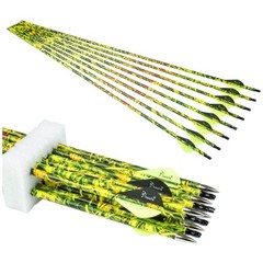 12PCS Camo Carbon Arrows for Hunting Practice
