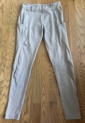 Turnhier Women’s Equestrian Horseback Riding Leggings Pants Sz Large Beige NWT