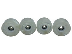 Bont Glow LED Light Up Wheels 62x38mm 83A Set Of 4 Pearl White