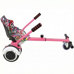 Hoverboard Seat Attachment Go-Kart Fits 6.5-10 Inch Hoverboards Adjustable Frame