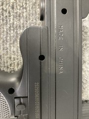 Lot of 2 UZI Style Spring Loaded Cock & Shoot Single Shot Airsoft Guns MINT