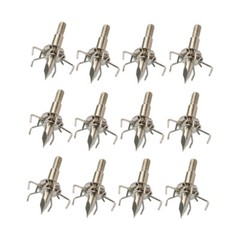 12PK Judo Broadhead Tips Points Arrowheads Bolts Archery Bow Hunting Tools 100gr