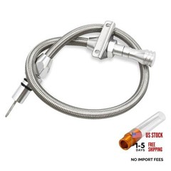 29.5 inch Silver Stainless Transmission Dipstick Tube Fit for GM 4L80E 700R4