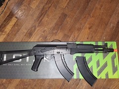 Used LCT AK-104 AEG with GATE TITAN mosfet – Black