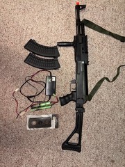 Airsoft gun Ak47 Kalashnikov metal and polymer (full metal gear box)