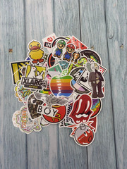 100pcs Mixed Skate Stickers Pack HydroFlask Laptop Cool Suitcase Dope Skateboard