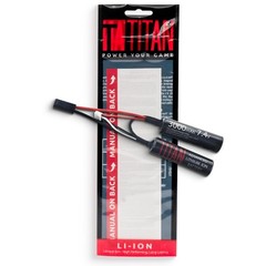 High-Capacity 7.4V Lithium-Ion Airsoft Battery | 3000mAh Nunchuck Tamiya Plug