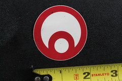 Osiris Skate Shoes Red White Circle Logo OG Z60B Vintage Skateboarding STICKER