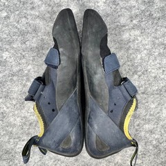 EVOLV Defy Black Rock Climbing Shoes TRAX Mens Size 10 Hook and Loop