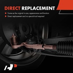 2 x Front Outer Tie Rod Ends, Compatible with Fiat 500 2012-2019