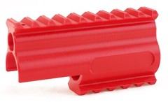 Crosman 2240 Grips Duel Rail Kit Right Hand Ergo Target Grip Picatinny 20mm Red