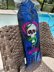 POWELL PERALTA SERIES 14 MIKE MCGILL SKATEBOARD DECK SKULL & SNAKE BLACK LIGHT
