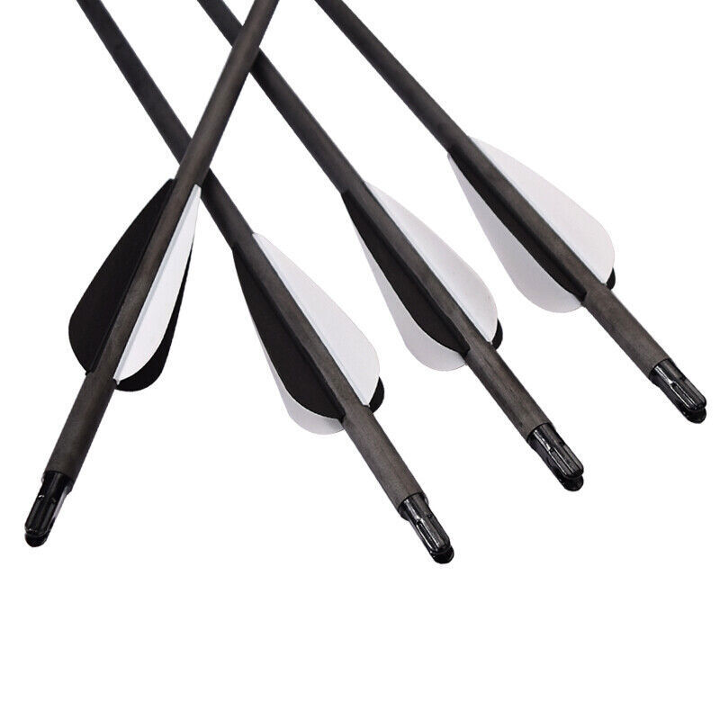 PSE Crossbow Bolts Half Moon Bolt Carbon Arrows Black 26.25″ 325 grains 3″ Vanes