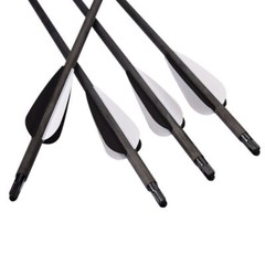 PSE Crossbow Bolts Half Moon Bolt Carbon Arrows Black 26.25″ 325 grains 3″ Vanes