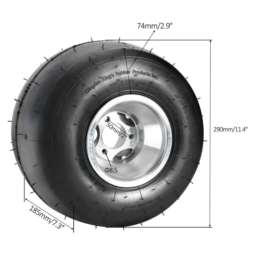 5″ inch Go kart 13×5.00-6 10×4.50-5 13×4.10-6 Tire Wheel Rim 3 Stud Axle Hub kit