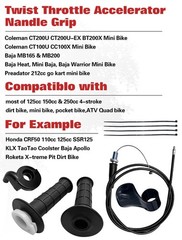 Throttle Assembly with Cable 7/8″ Twist Throttle Handle Grip Kit | Universal …