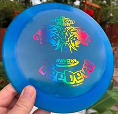 Blue Teedevil Prototype First Run (Pre-Release) Disc Golf 175G Innova #3301