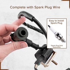 Ignition Coil with Spark Plug Wire for 50cc – 250cc ATV & Dirt Bike Engines