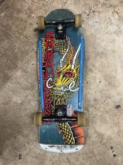 1988 Powell Peralta Caballero Cliver yellow Ban this Dragon blue stain rare OG