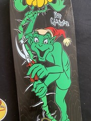 RARE World Industries PrimeWood Ron Chatman Gremlin Black Shaped Skateboard Deck