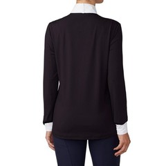 Ovation Elegance Grace Ladies Long Sleeve Show Shirt XS- Black And White NWT