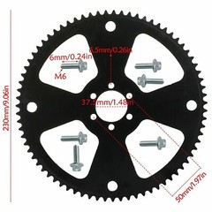 #35 75Tooth Chain Sprocket w/ Bolts fr Mini ATV Go Kart Quad Pocket Bike Chopper