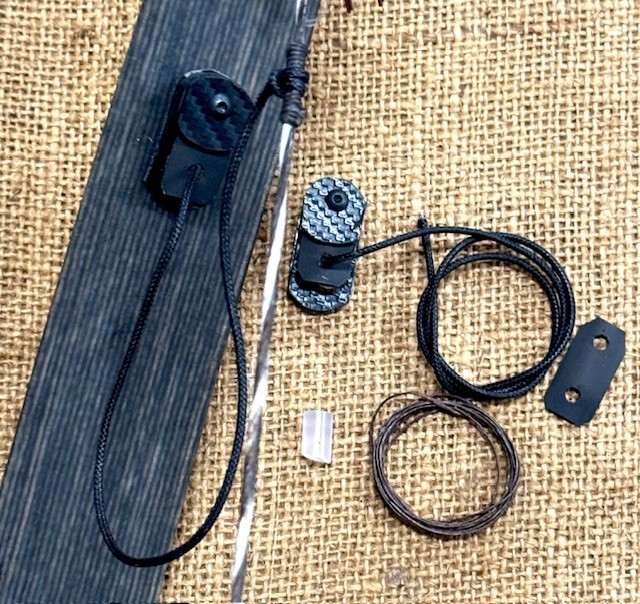 New KYDEX KLICKER (Carbon Fiber) Bow Limb Clicker, (Black) Recurve Bow, Longbow