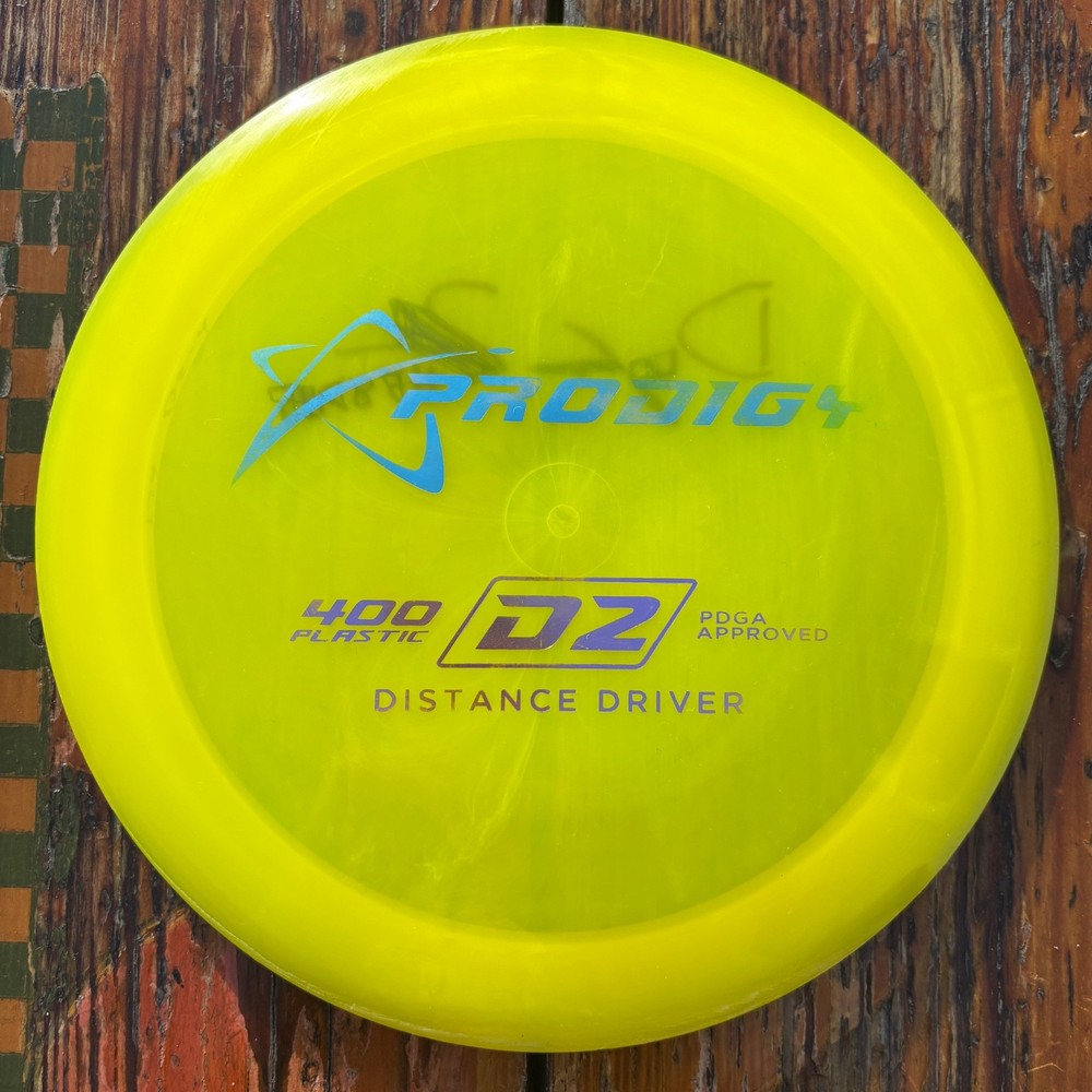 Prodigy 400 D2 Bar Stamp PFN Domey Pop Top Yellow D-2 Distance Driver 176 Grams