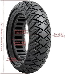 2 PCS 10×3.0 255×80 (80/65-6) Solid Tire,10 Inches Electric Scooter Wheels 10…