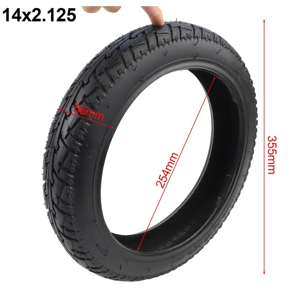 14 Inch Electric Scooter Tyre 14×2.125(57-254) Tubeless Tire For Electric-Bike