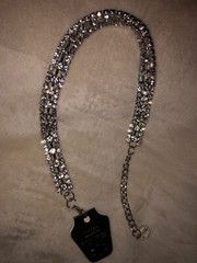 New Boot Chain Bracelet Rhinestone 3 Row Crystals – Adjustable