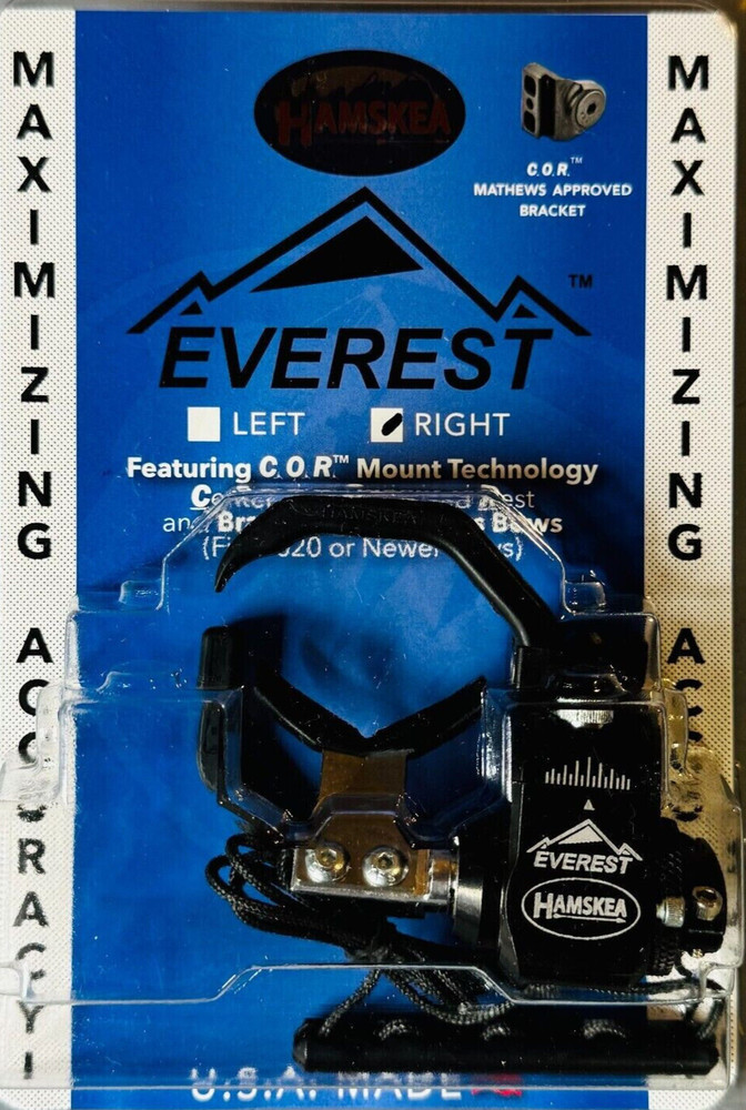 NEW Hamskea Everest Arrow Rest RH Black Mathews Approved Bow Phase LIFT V3X