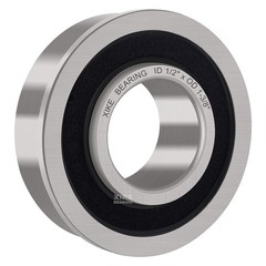 XiKe 10 Pack Flanged Ball Bearing ID 1/2″ x Wheel Bearings 1/2 x OD 1-3/8