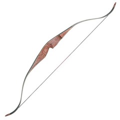 SAS Maverick One Piece Traditional Wood Hunting Bow 40lbs Black Limb RH-Open Box