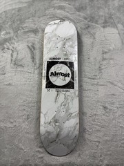 New Almost Heated Pool Minimalist Logo Skateboard Deck 8.0 Marble Art Graphic