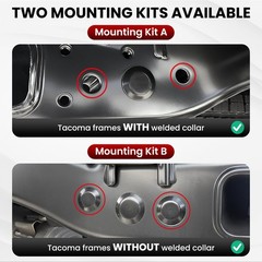 Rear Recovery Points for 2024-2026 Toyota Tacoma, PT989-35245-03 (Red)